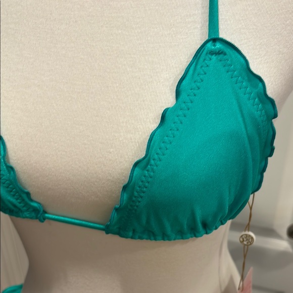 Teal Halter Bikini Set by Luli Fama - Picture 3 of 5